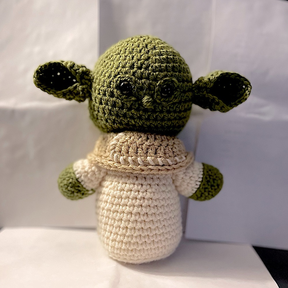Yoda inspired character, hand made